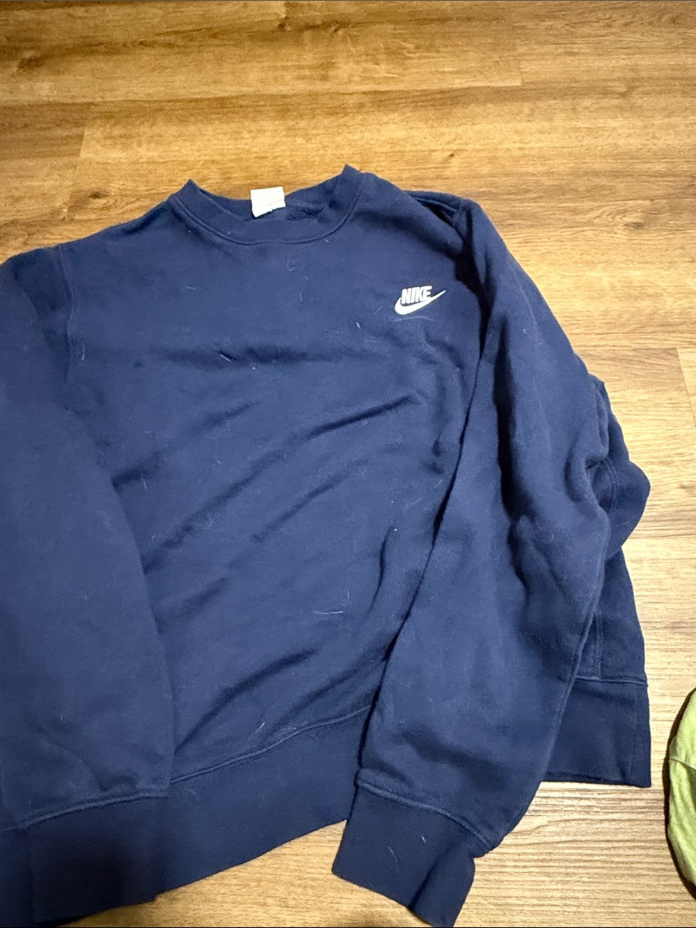 Nike Navy Crewneck Sweatshirt with Small Chest Swoosh